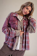 Jeansjacke mit floralem Patchwork