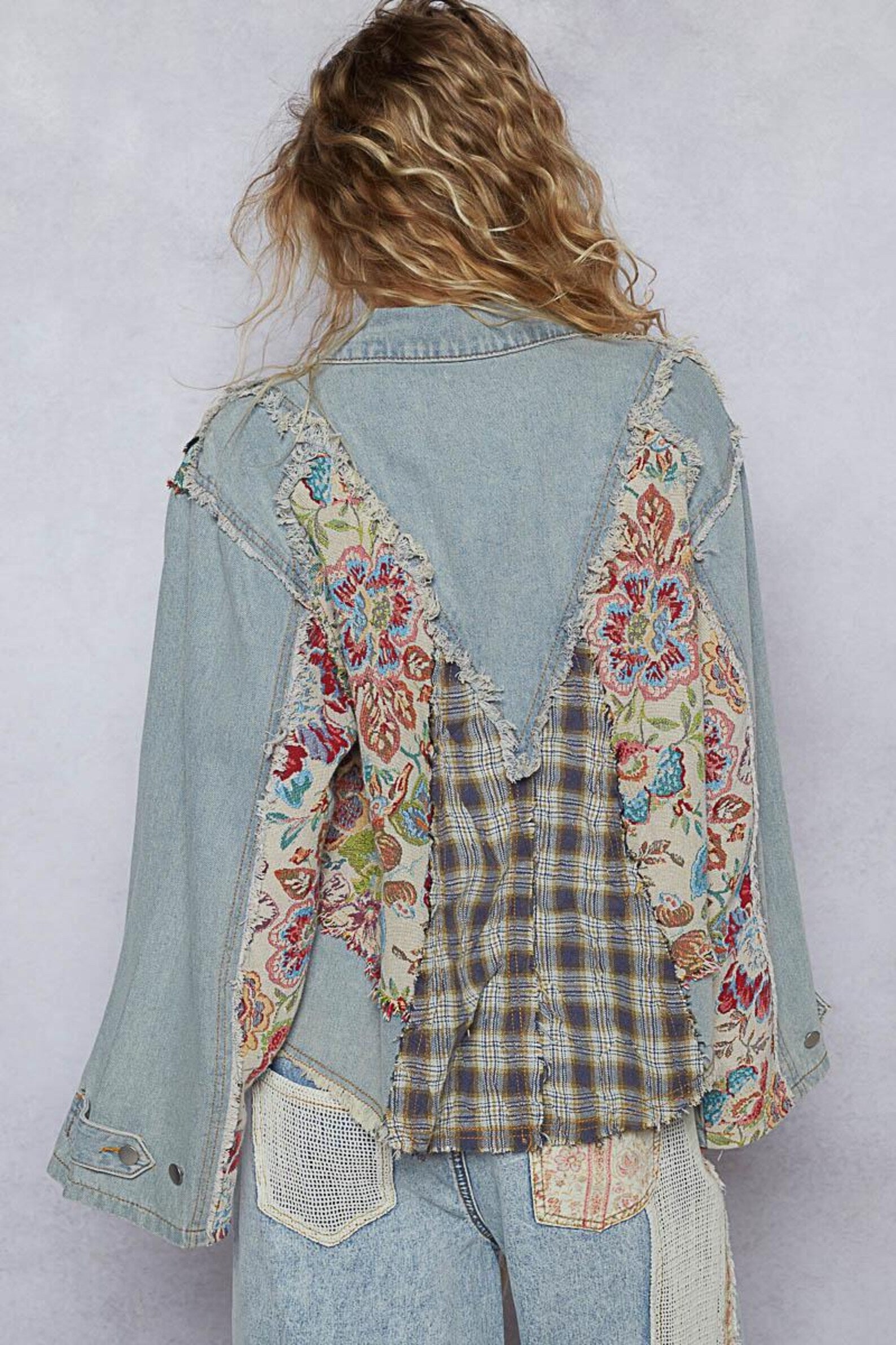 Rosa Bikerjacke in Lederoptik – Ansicht 2