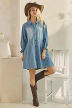 Jeans-Minikleid in A-Linie