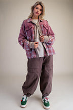 Jeansjacke mit floralem Patchwork – Ansicht 2
