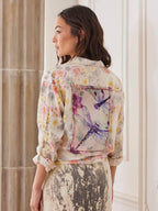Patchwork-Bluse mit Libellenmotiv – Ansicht 4