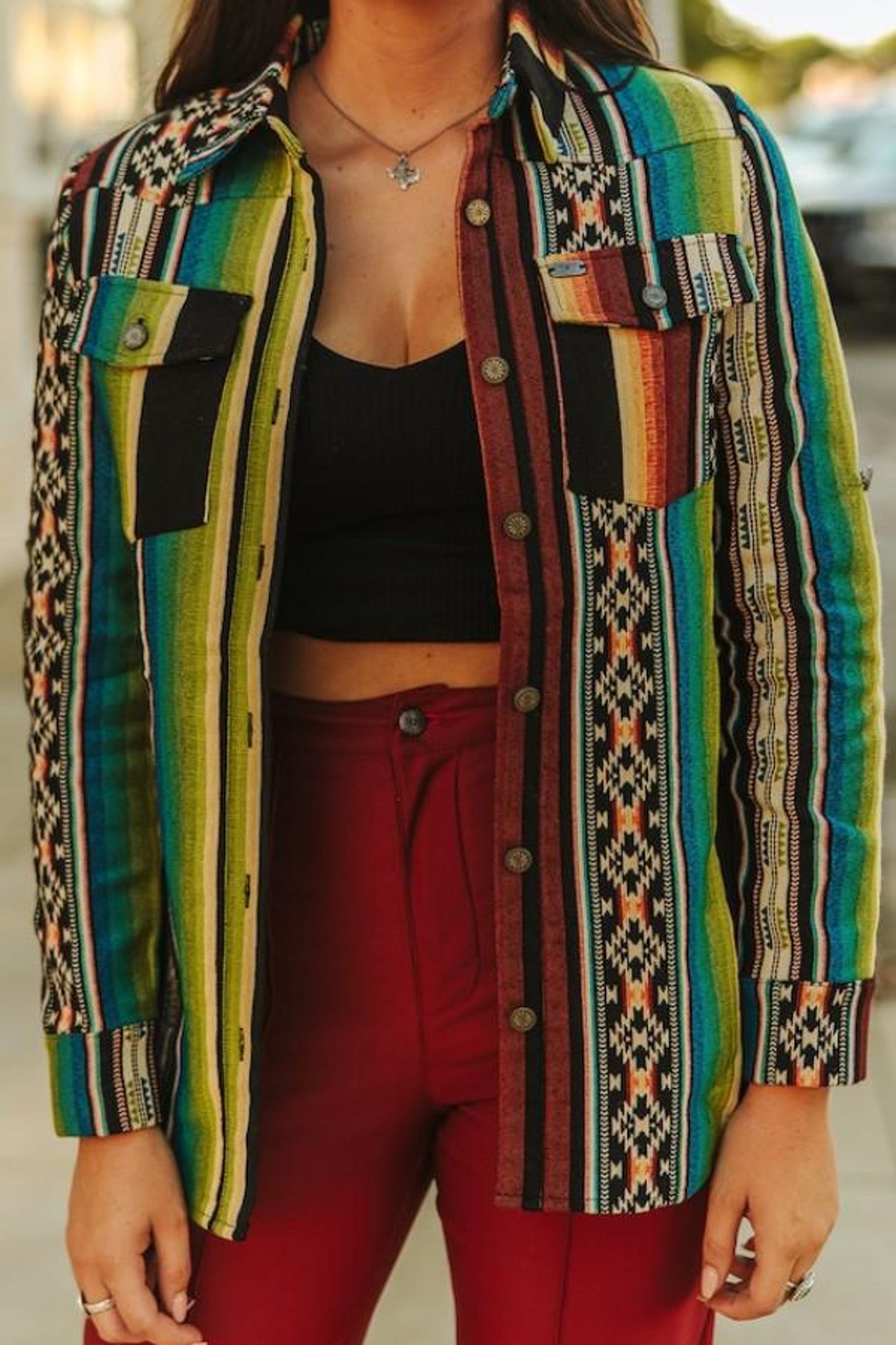 Jacquard-Hemd mit grafischem Muster – Ansicht 2