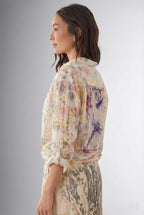 Patchwork-Bluse mit Libellenmotiv – Ansicht 3