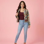 Jacquard-Jacke mit Paris-Motiv – Ansicht 4