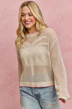Ajour-Pullover mit Palmenmotiv von Meranovo – Ansicht 2